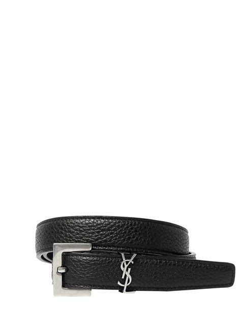 ysl belt 2cm|YSL belt used.